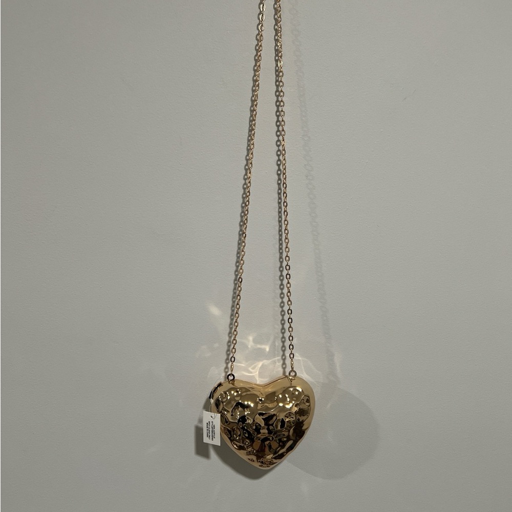 Gold Heart Bag